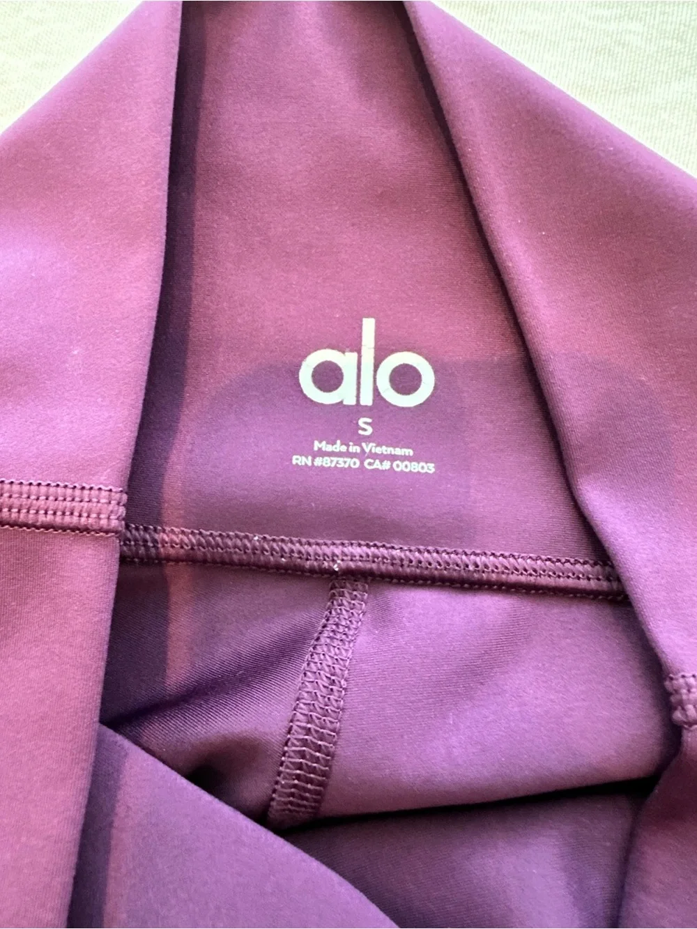 ALO Yoga Deep Plum High-Waist Leggings